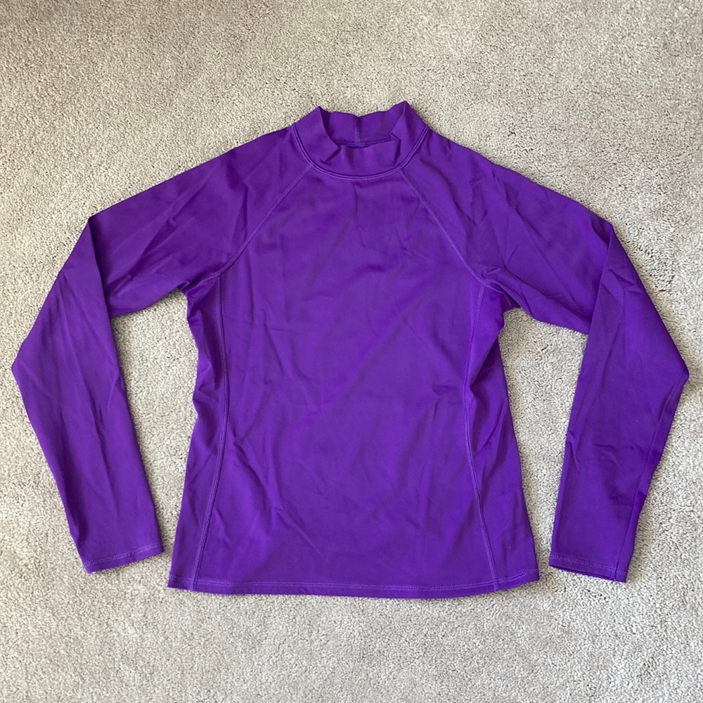 Lands’ End Girls L 14 Slim Swim Rashguard